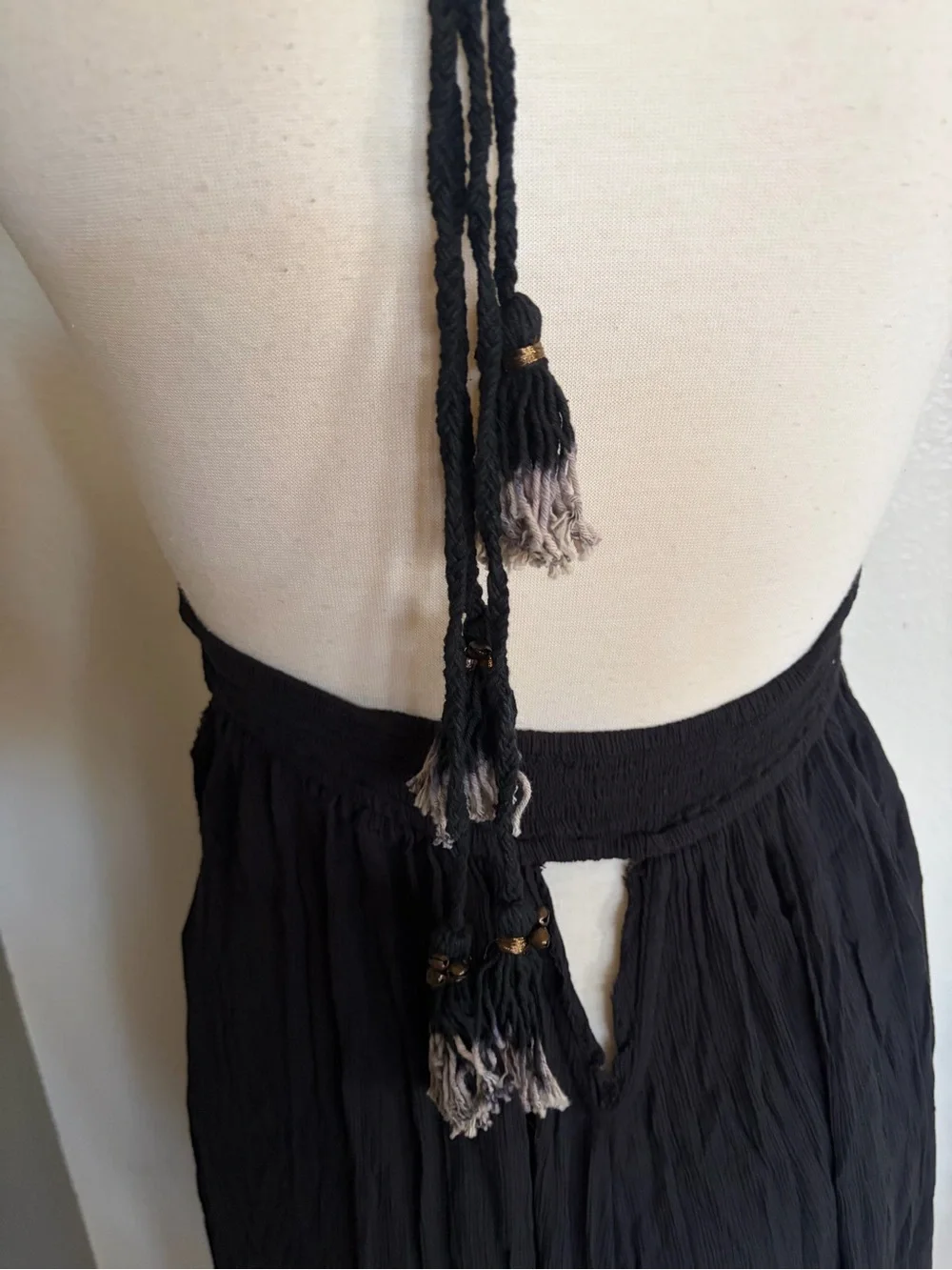 Free People Black Backless Halter Maxi Dress - Picture 7 of 11